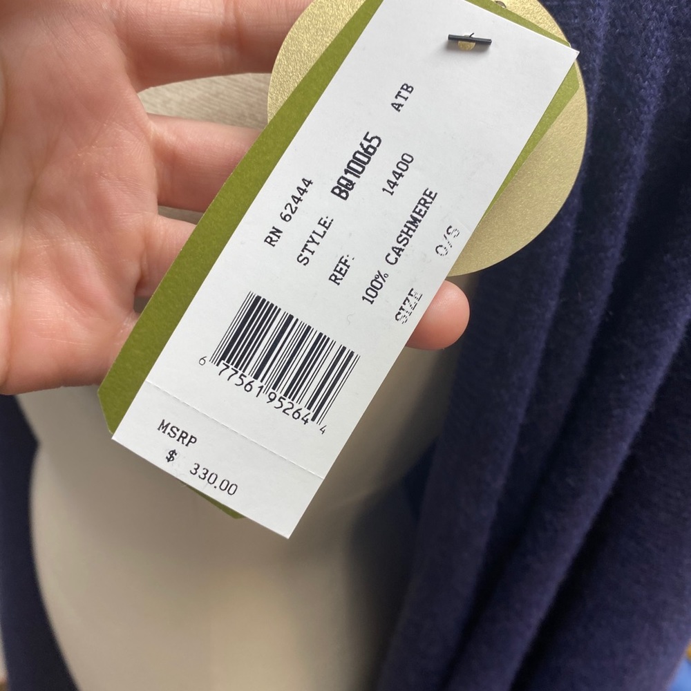 Nicole Miller cashmere poncho sweater - Picture 4 of 11